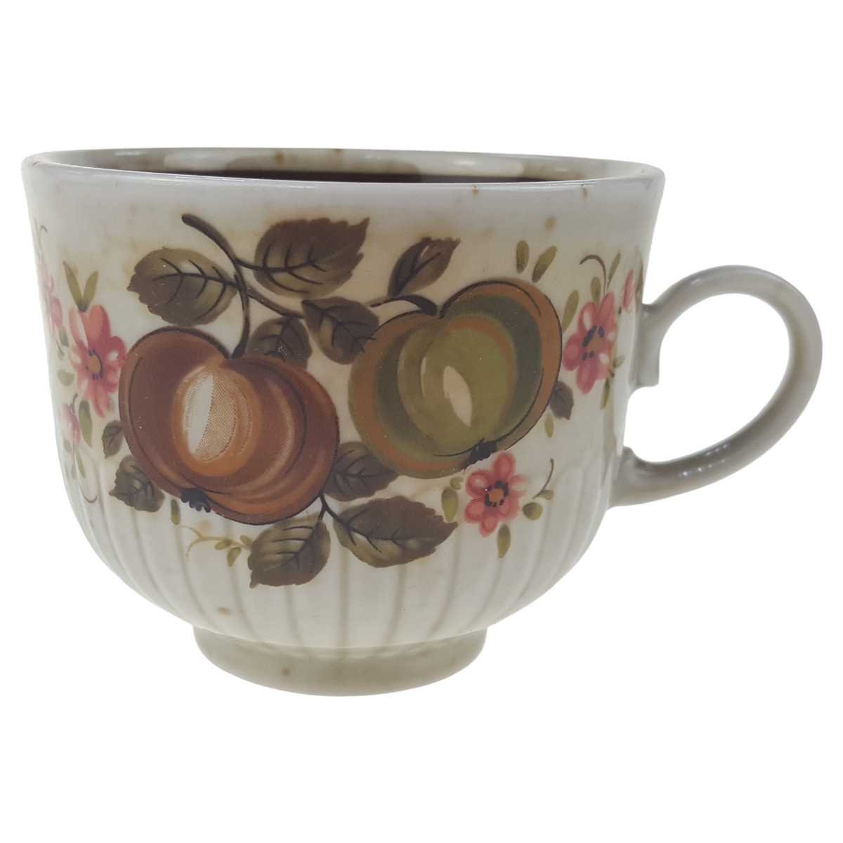 Kaffeetasse Winterling Marktleuthen Blumen Obst Dekor gebraucht - sehr gut