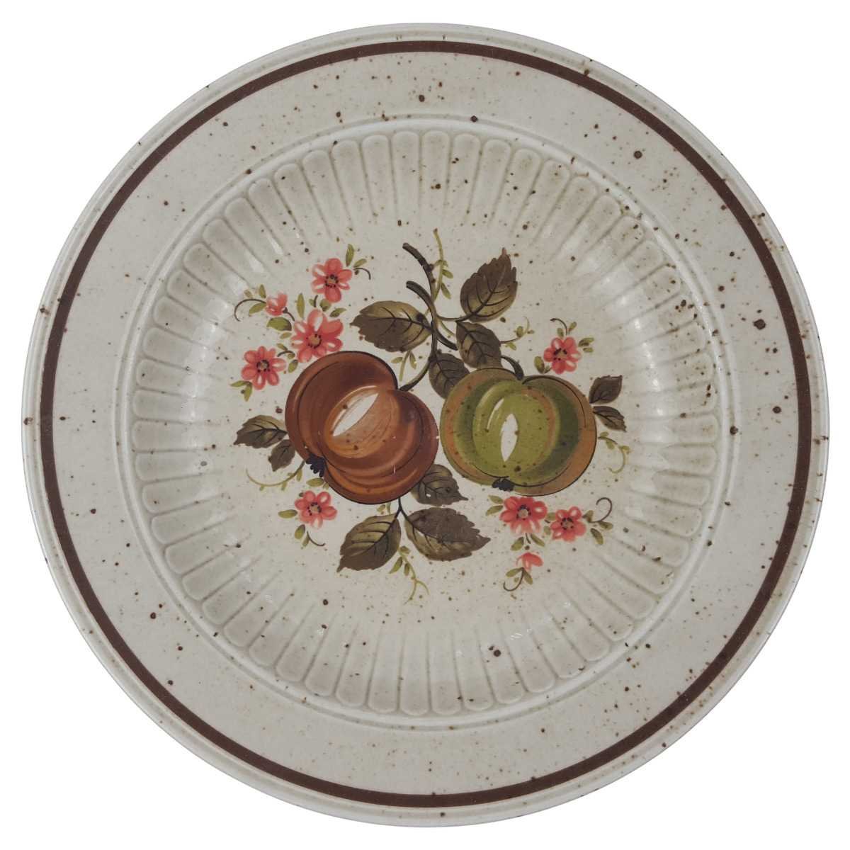 Suppenteller 22,2 cm Winterling Marktleuthen Blumen Obst Dekor gebraucht - gut