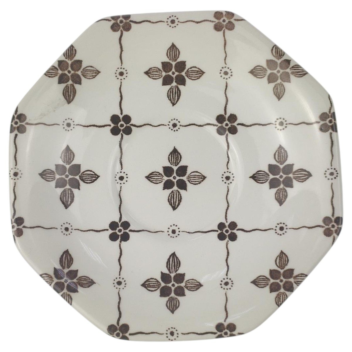 Untertasse für Kaffee Royal Staffordshire Homespun Ironstone J.&G. Meakin braun gebraucht - gut