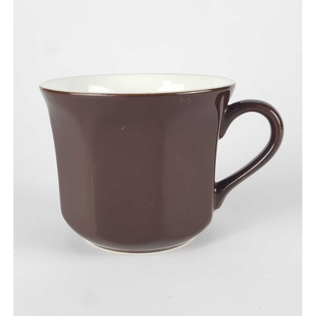 Kaffeetasse Royal Staffordshire Homespun Ironstone J.&G. Meakin braun gebraucht - gut
