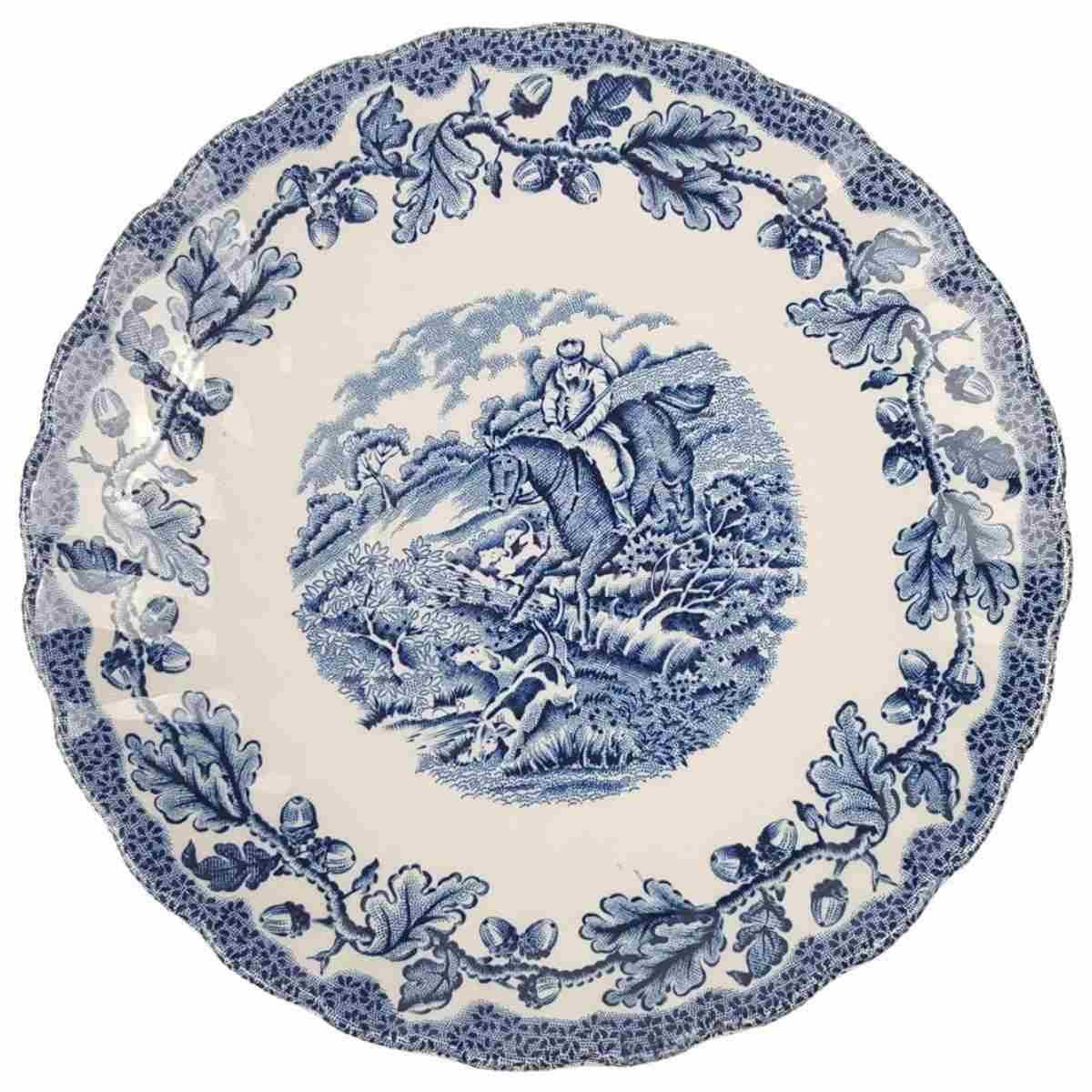 Untertasse für Kaffee 14,6 cm Myott Country Life Blau gebraucht - sehr gut