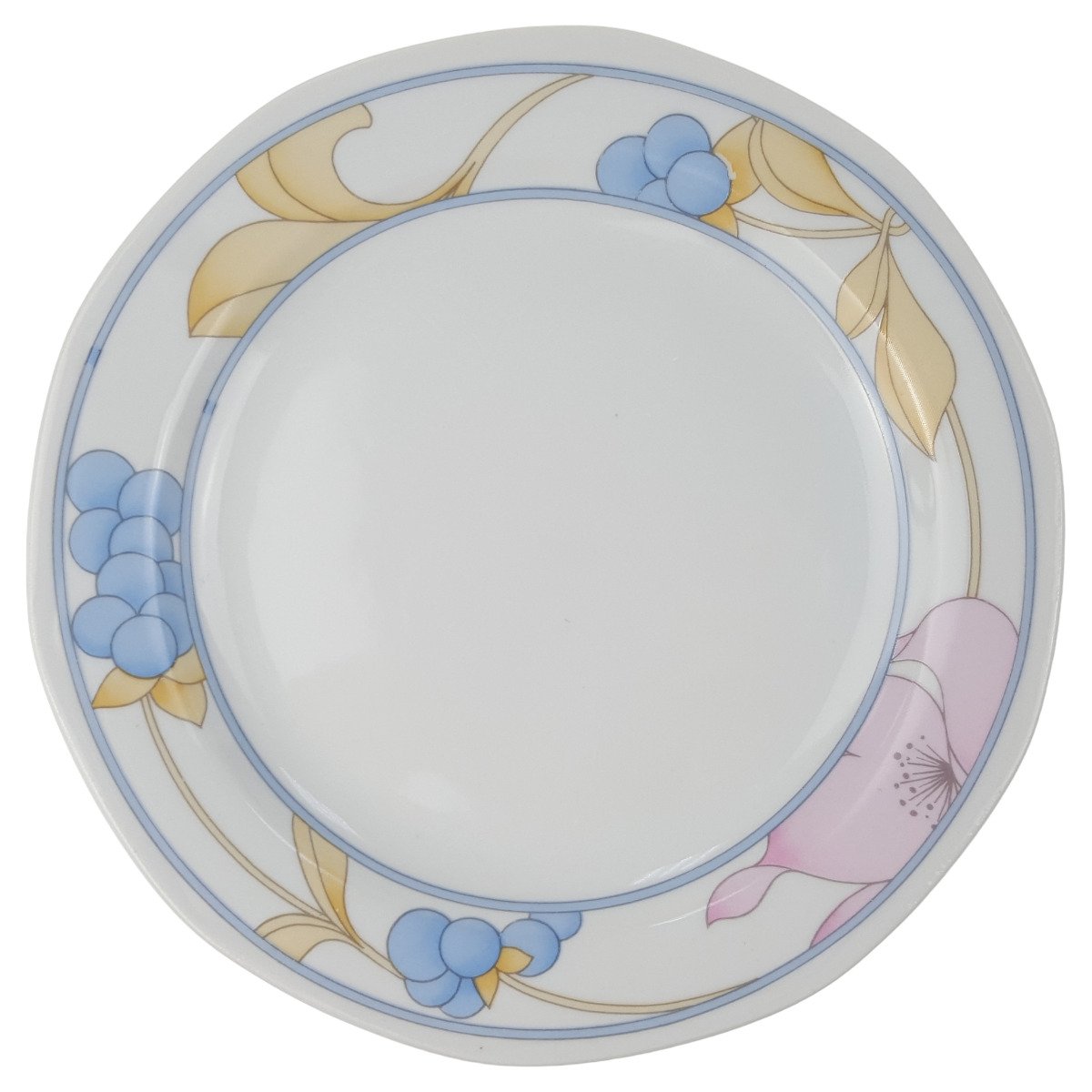 Kuchenteller 19,1 cm Atelier Porzellan Bunte Blumen gebraucht - gut