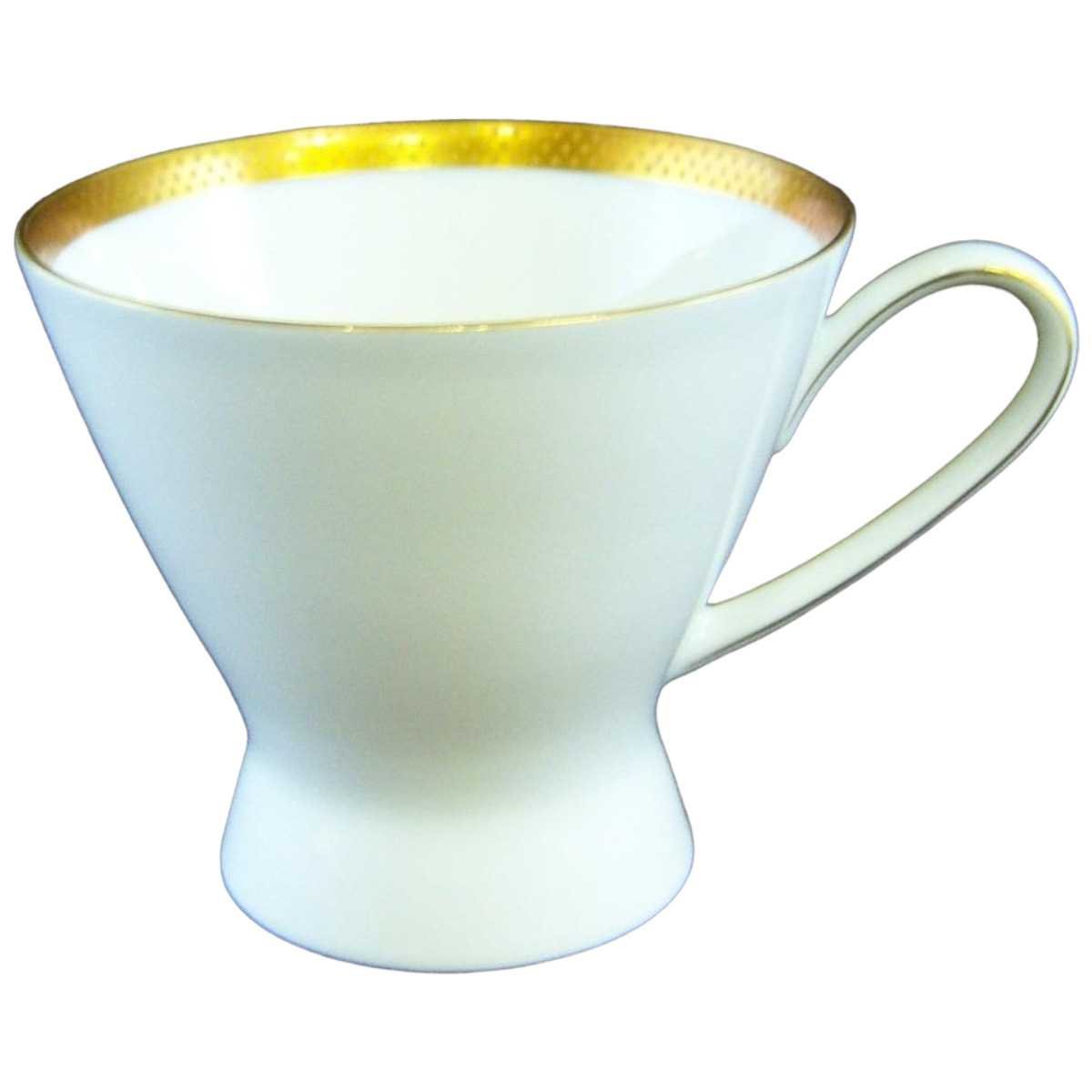 Kaffeetasse Tasse Goldrand Rosenthal Form 2000 Ätzgoldrand mit Rauten 3702 gebraucht - sehr gut
