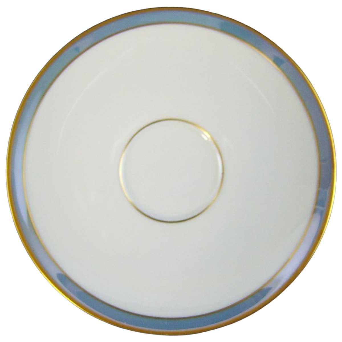 Untertasse für Kaffee 15 cm Thomas Porzellan Exquisit Como Blaulüster gebraucht - sehr gut