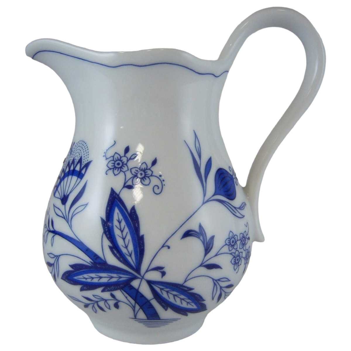 Milchkännchen groß Marienbad Ingres Weiss Zwiebelmuster gebraucht - sehr gut