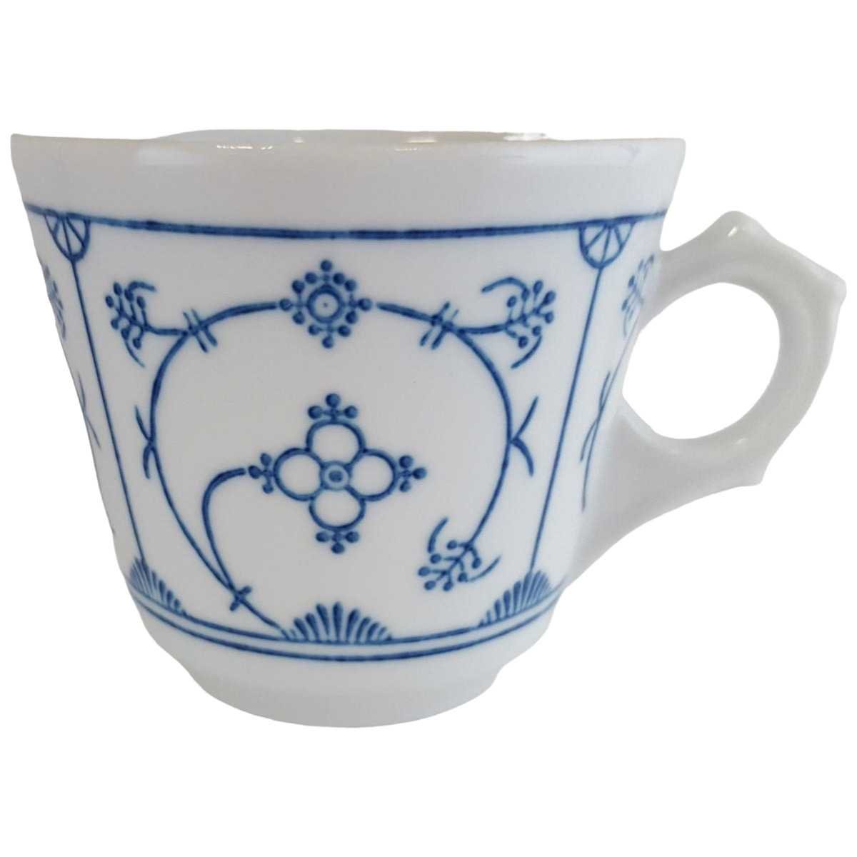 Kaffeetasse Tasse Jaeger & Co Indisch Blau Strohblume gebraucht - sehr gut