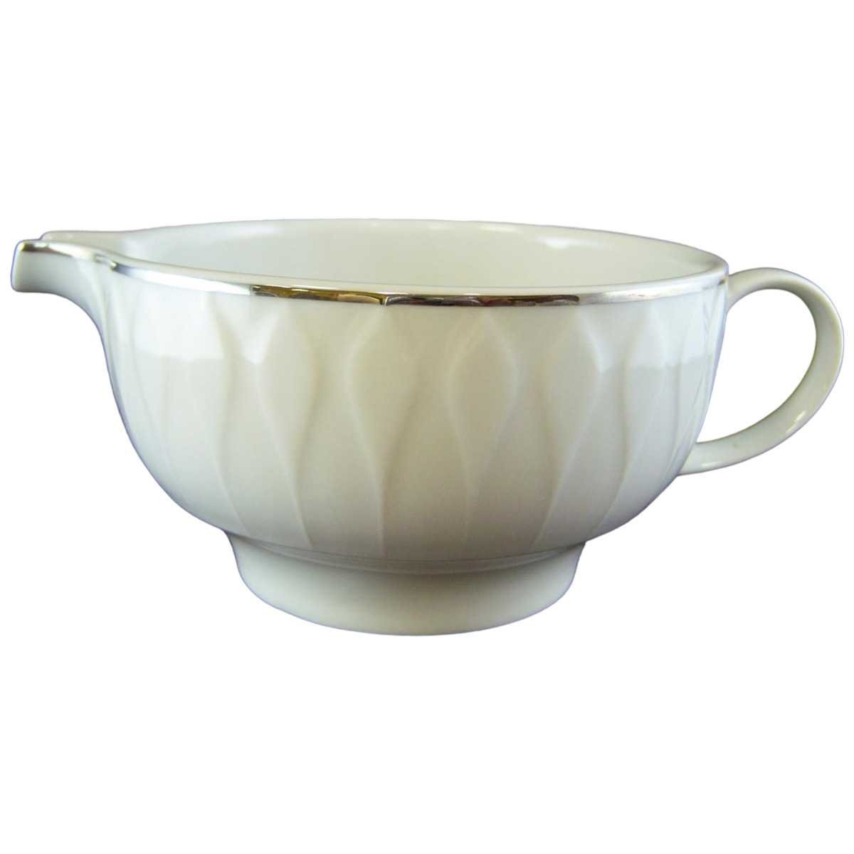 Sauciere Thomas Porzellan Lanzette Platinrand gebraucht - sehr gut