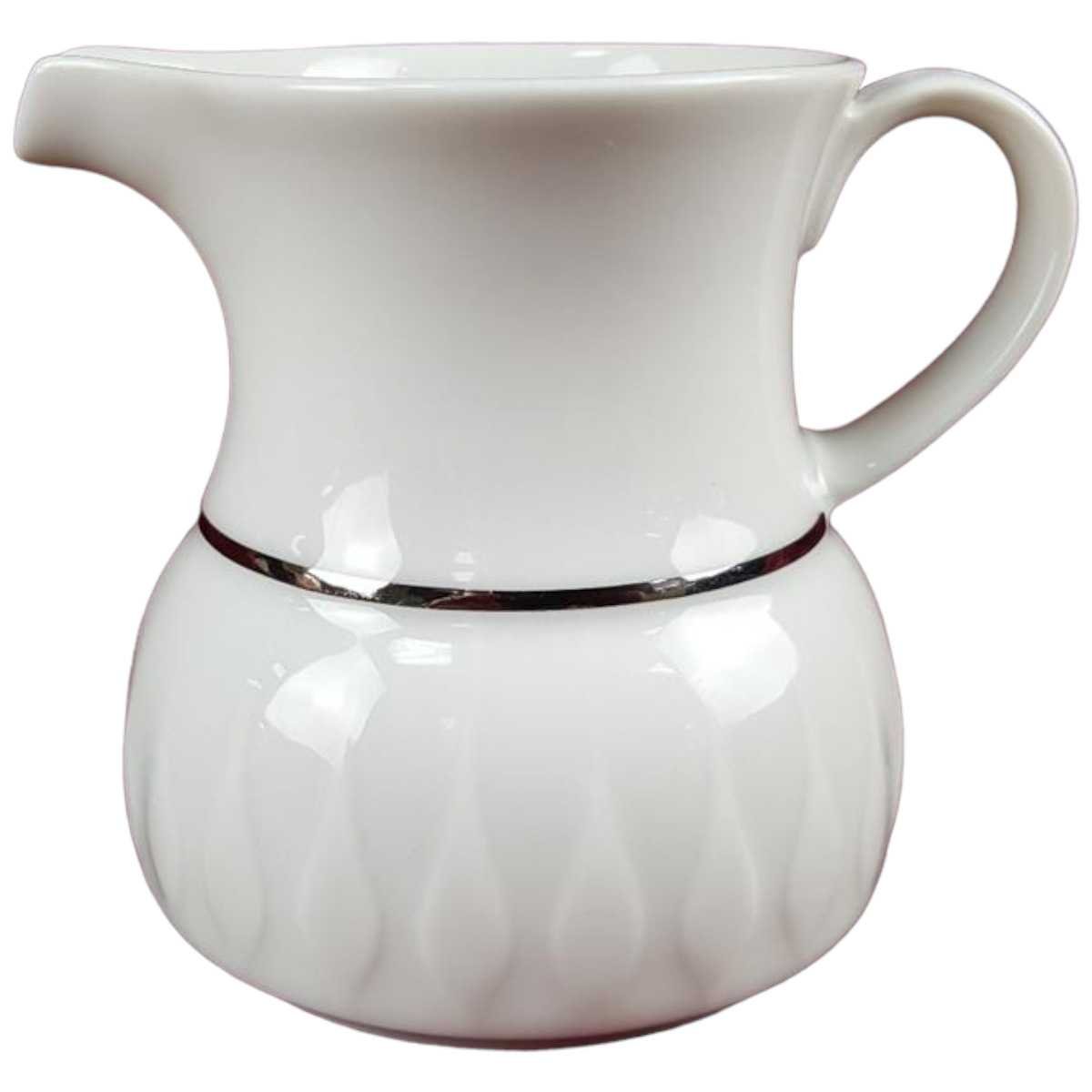 Milchkännchen Thomas Porzellan Lanzette Platinrand gebraucht - sehr gut