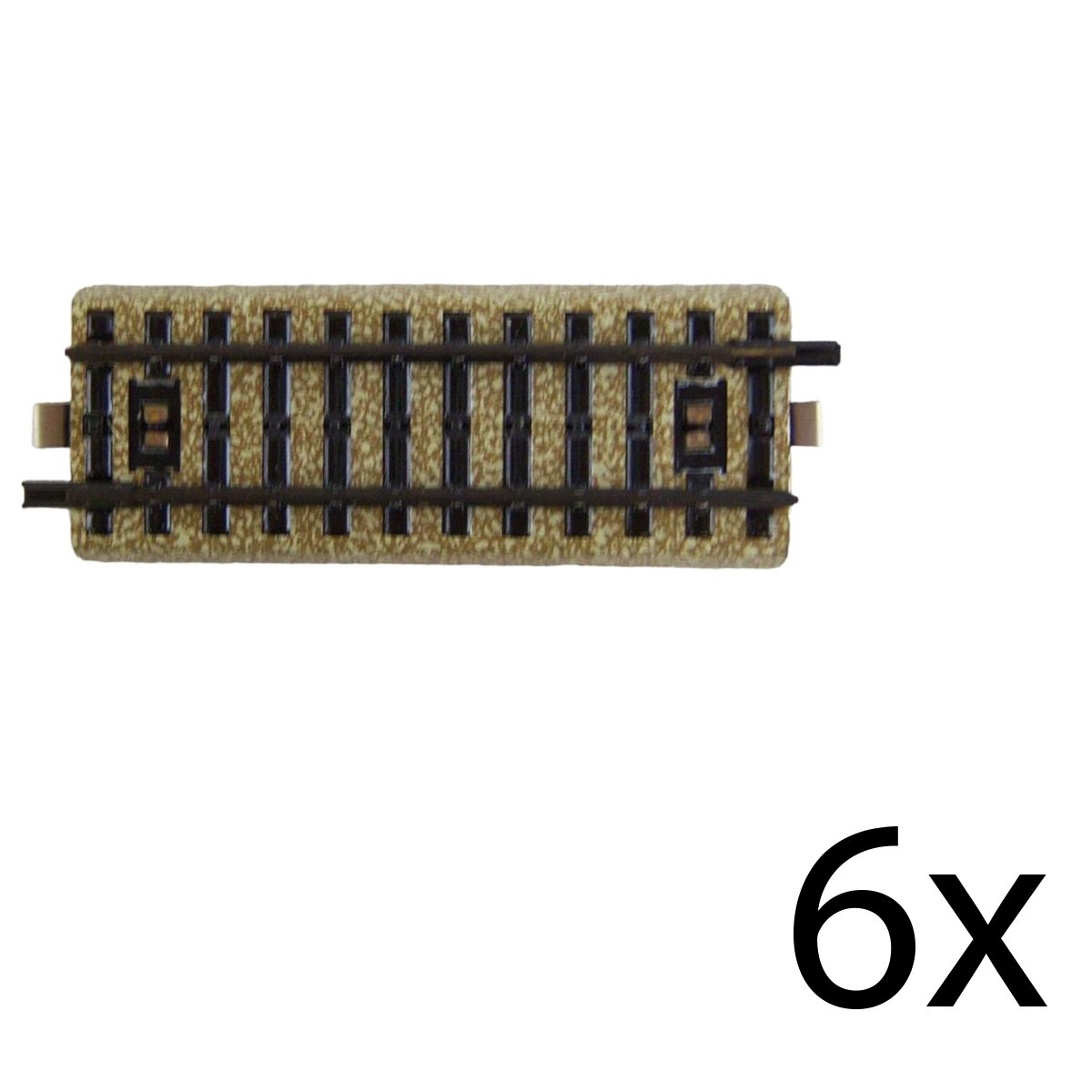 6er Set 1/2 gerades Gleis H0 Märklin gebraucht - gut