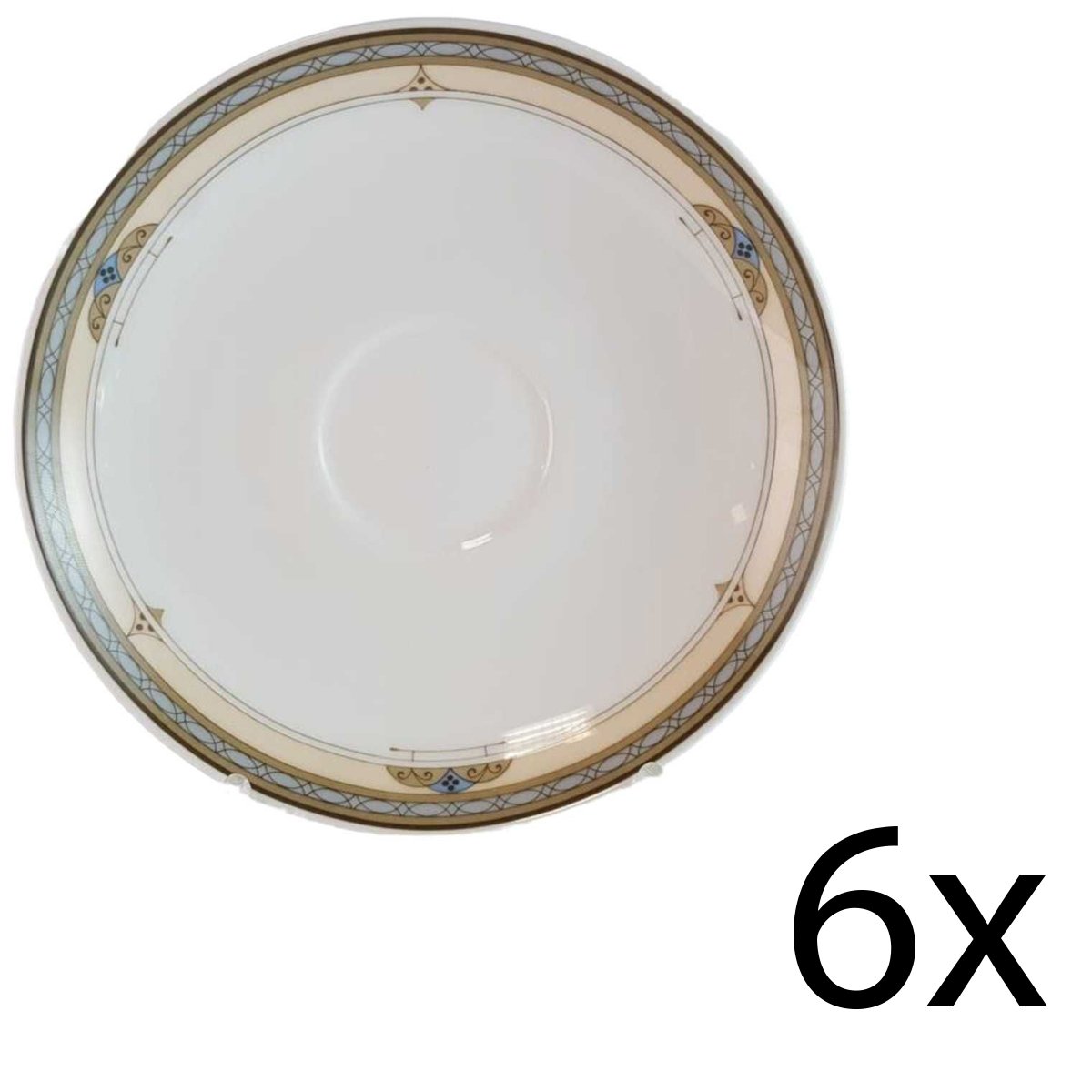 6er Set Untertasse für Kaffee 15 cm Villeroy & Boch Heinrich Cavalier gebraucht - sehr gut