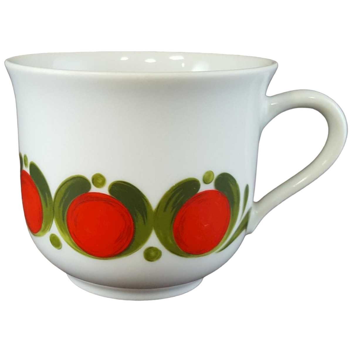 Kaffeetasse Tasse Winterling Röslau Retrodekor Rot grün gebraucht - sehr gut