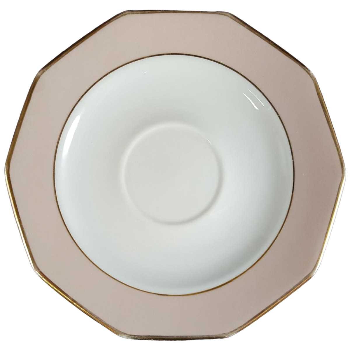 Untertasse für Kaffee 15,3 cm Winterling Kirchenlamitz La Belle Roseband Rosa gebraucht - gut