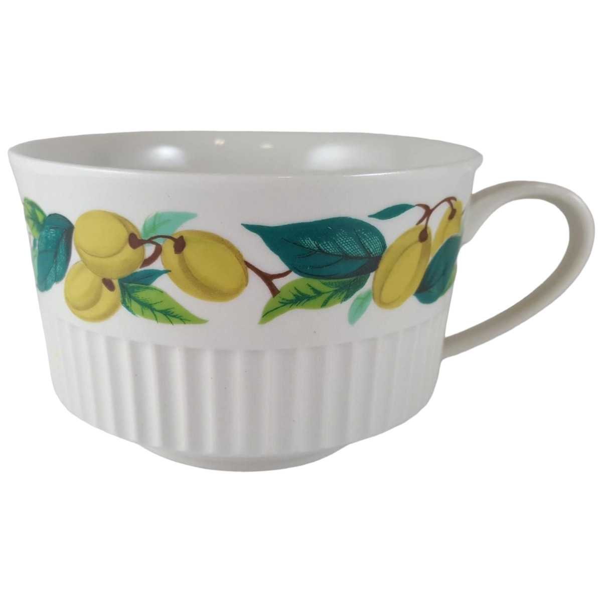 Suppentasse Teetasse Tasse Villeroy & Boch Salzburg Obstdekor Weiß gebraucht - sehr gut