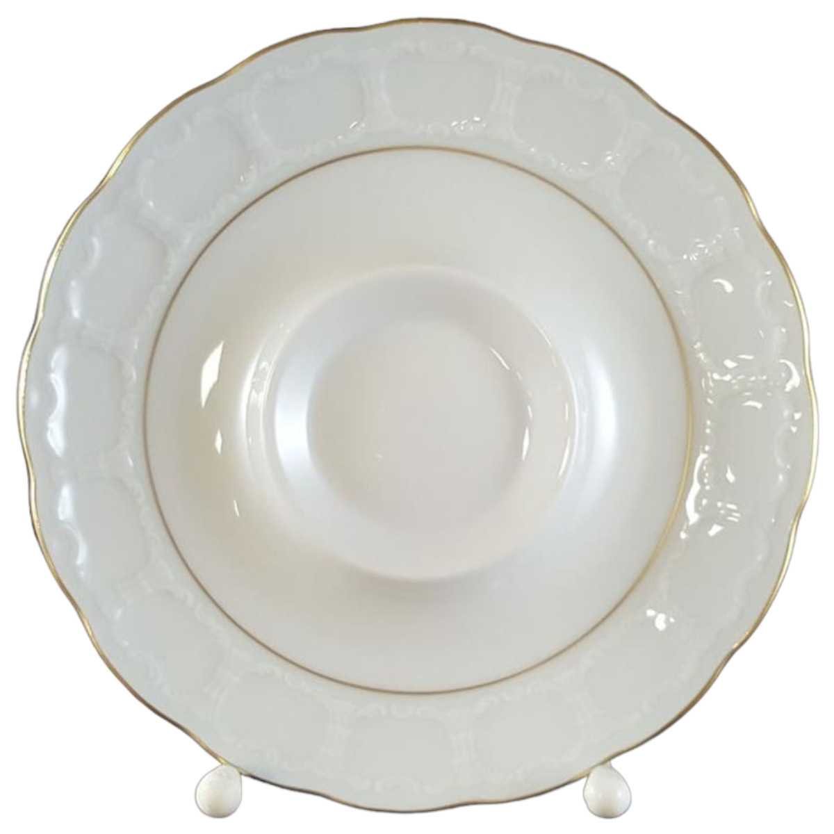 Untertasse für Kaffee Goldrand Formano Rialto weiß mit gebraucht - neuwertig