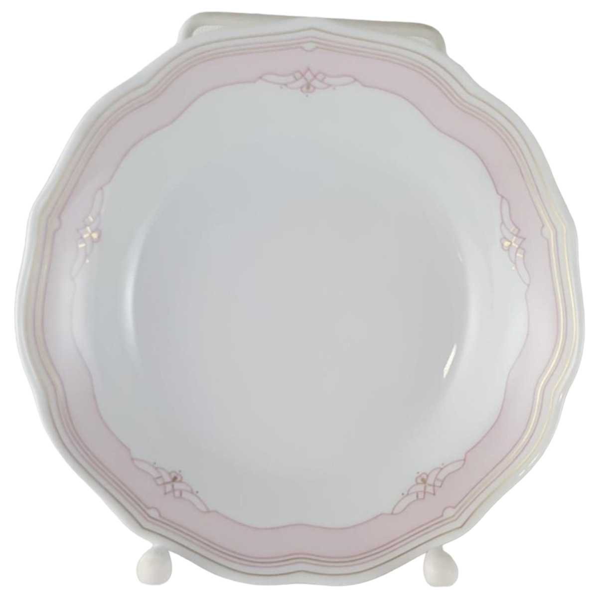 Untertasse für Kaffee 13,7 cm Hutschenreuther Maria Theresia Windsor rosé gebraucht - sehr gut