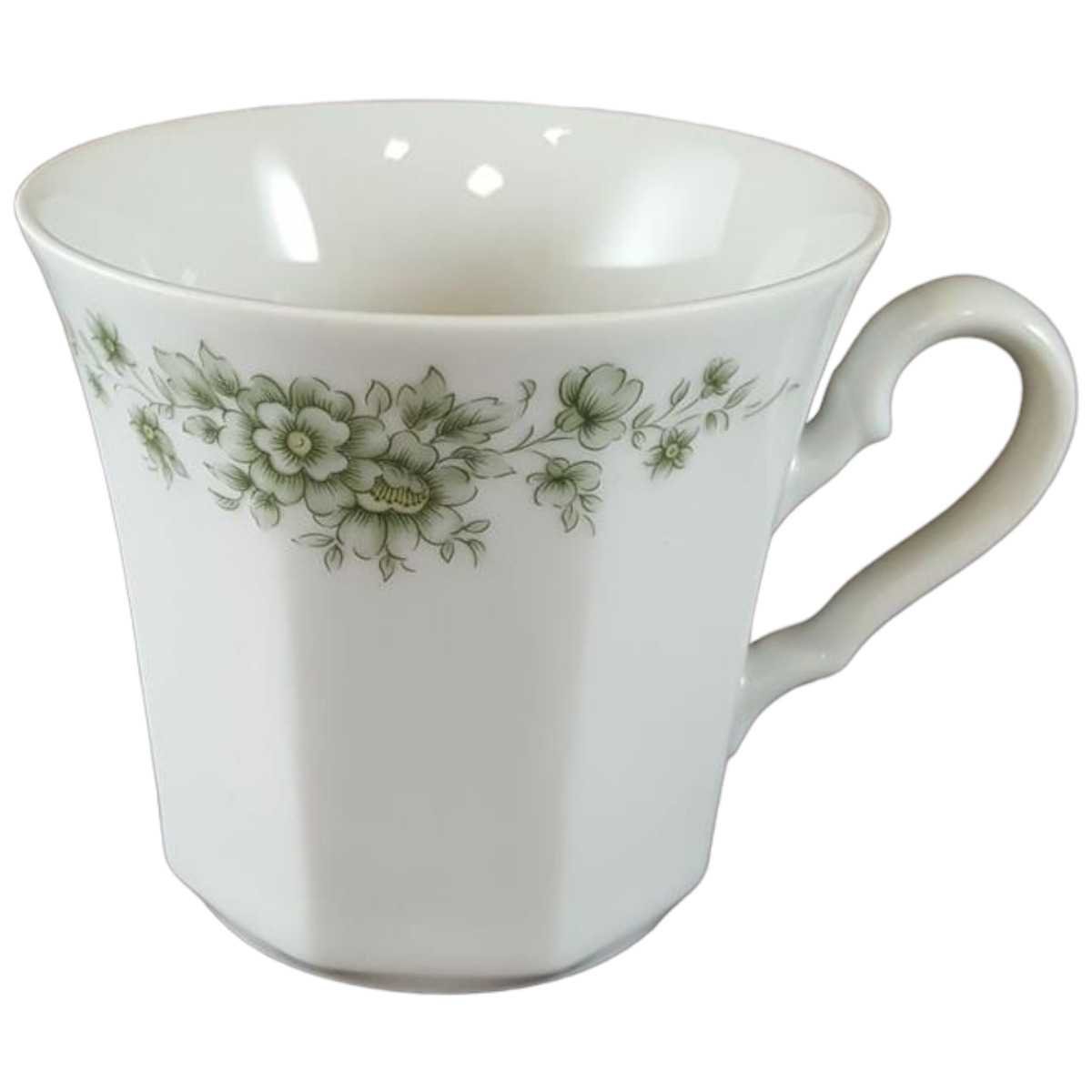 Kaffeetasse Tasse Winterling Röslau grüne Blumen gebraucht - sehr gut