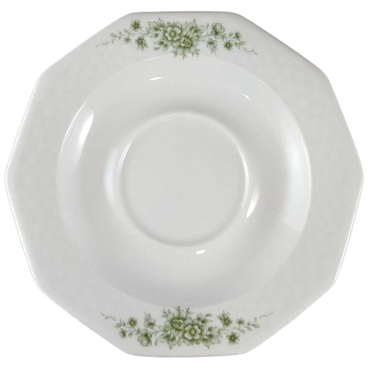 Untertasse für Kaffee 15 cm Winterling Röslau grüne Blumen gebraucht - gut