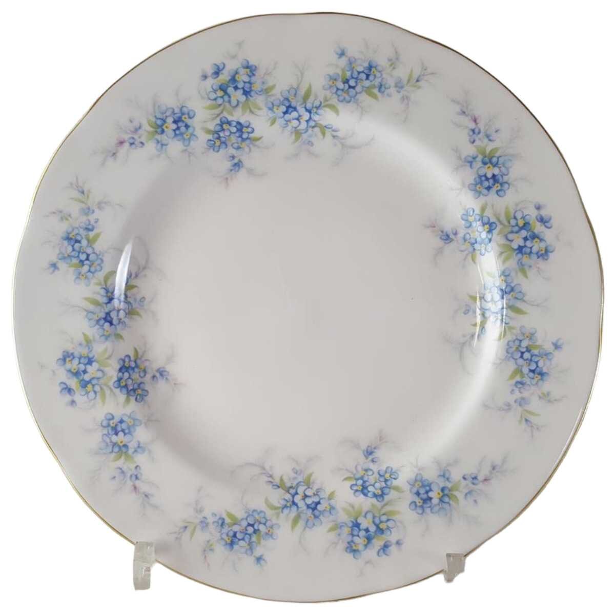 Kuchenteller Dessertteller 20,2 cm Royal Standard Blaue Blumenranke gebraucht - sehr gut