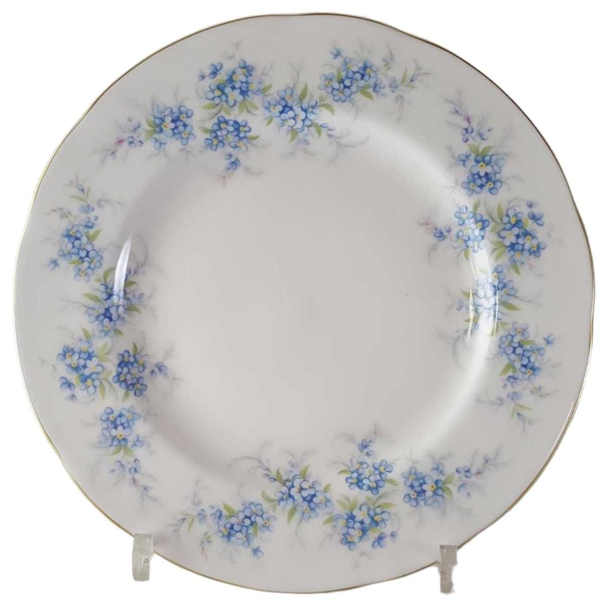 Kuchenteller Dessertteller 20,2 cm Royal Standard Blaue Blumenranke gebraucht - gut