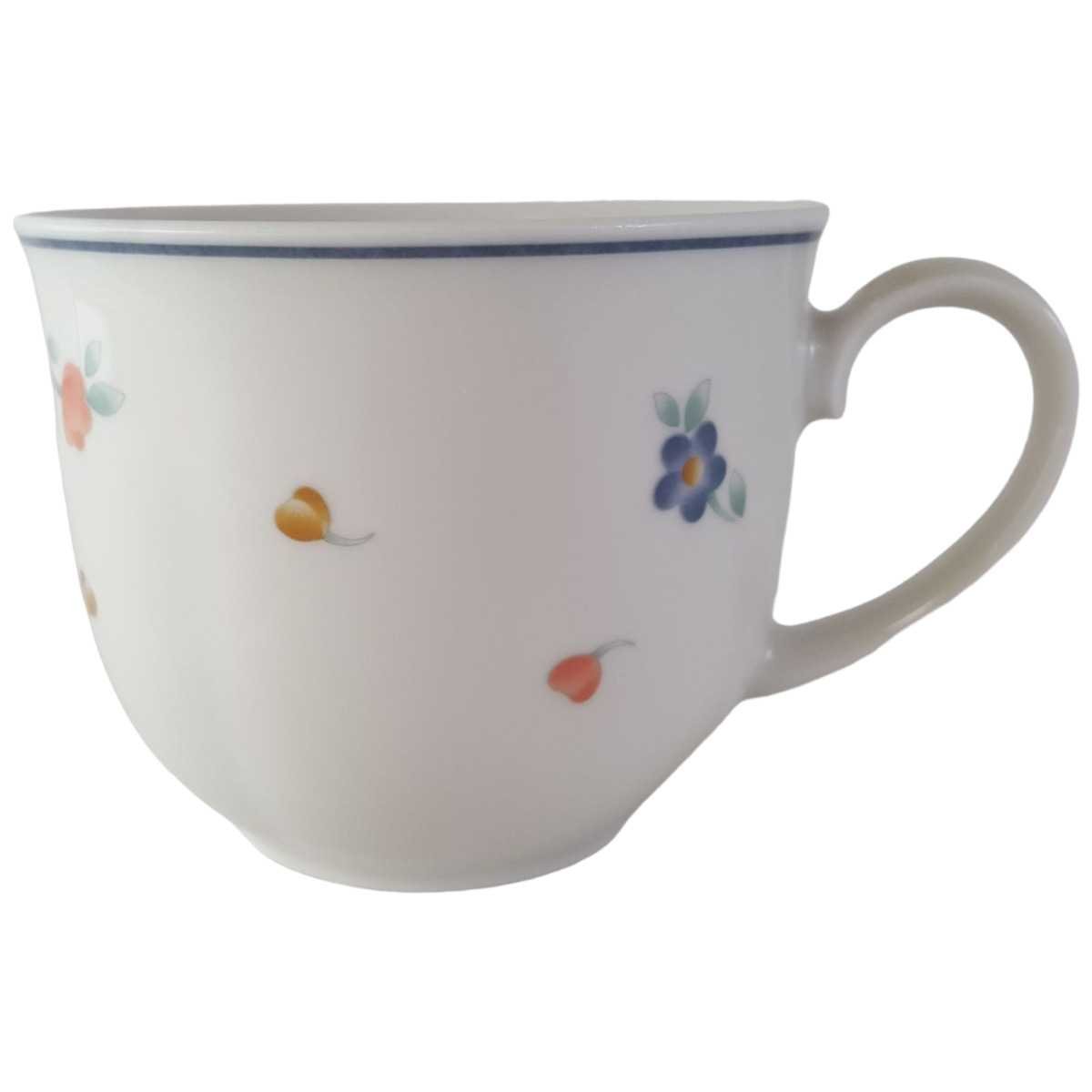 Kaffeetasse Tasse Mitterteich Form 2250 Stefanie Blümchen Blaurand gebraucht - neuwertig