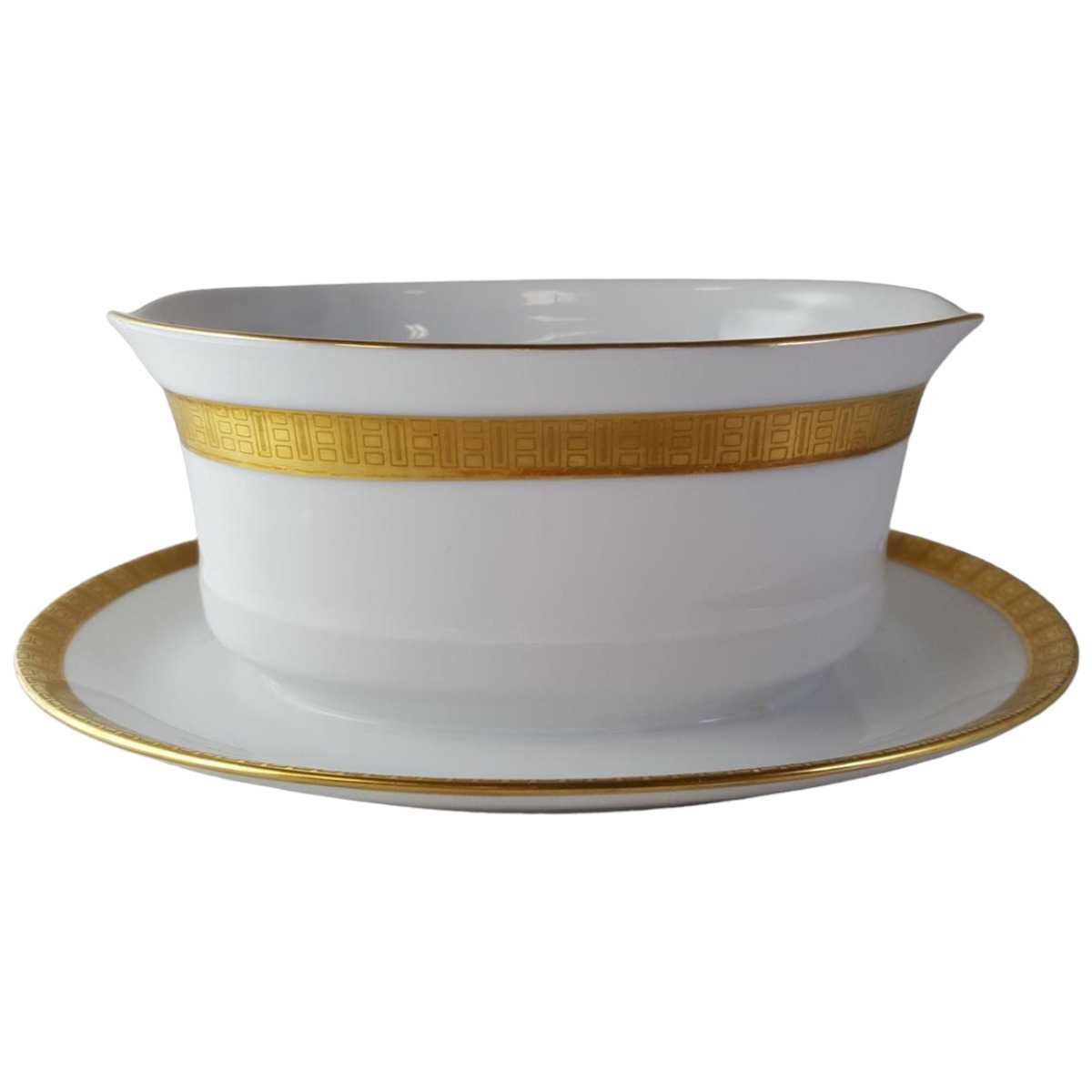 Sauciere mit Teller Goldrand Golddekor 1tlg Eschenbach Alte Formen W5945 gebraucht - gut