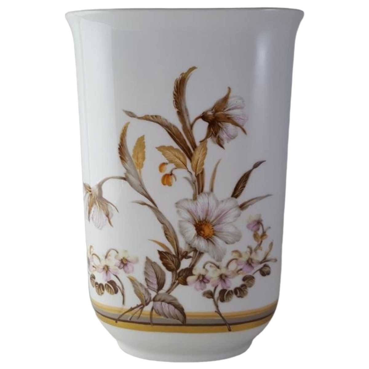 Vase Dekorative 18,2 cm AK Kaiser Porzellan Blumen gebraucht - sehr gut