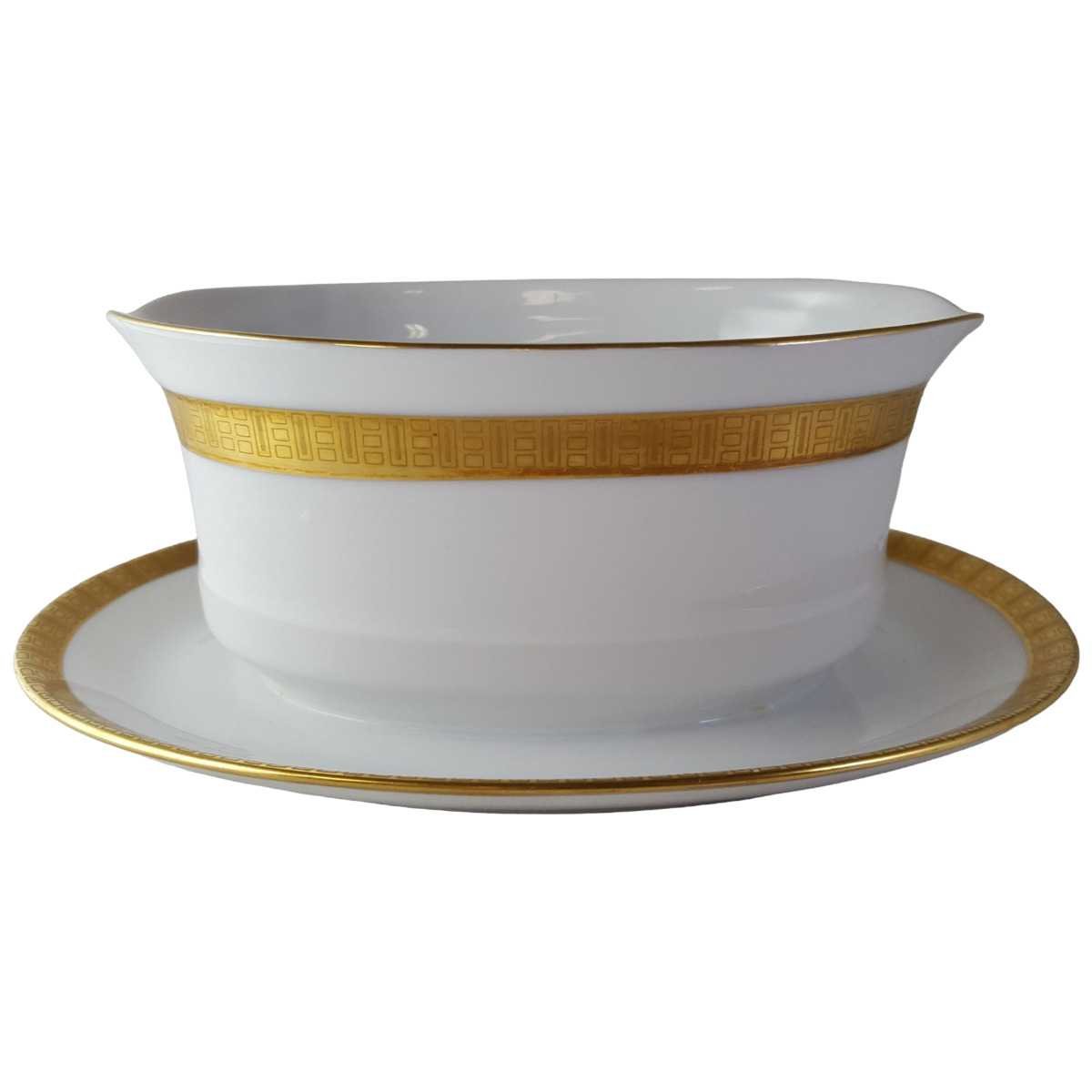 Sauciere mit Teller Goldrand Golddekor 1tlg Eschenbach Alte Formen W5945 gebraucht - sehr gut