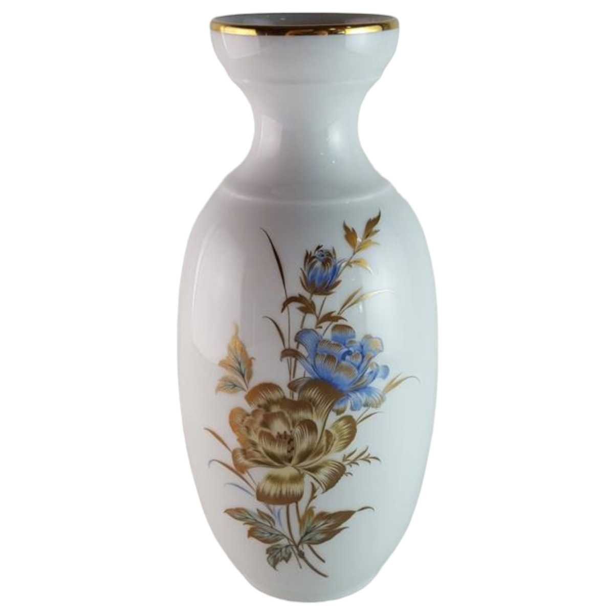 Vase Dekorative 22 cm AK Kaiser Porzellan Bettina Blumen gebraucht - sehr gut