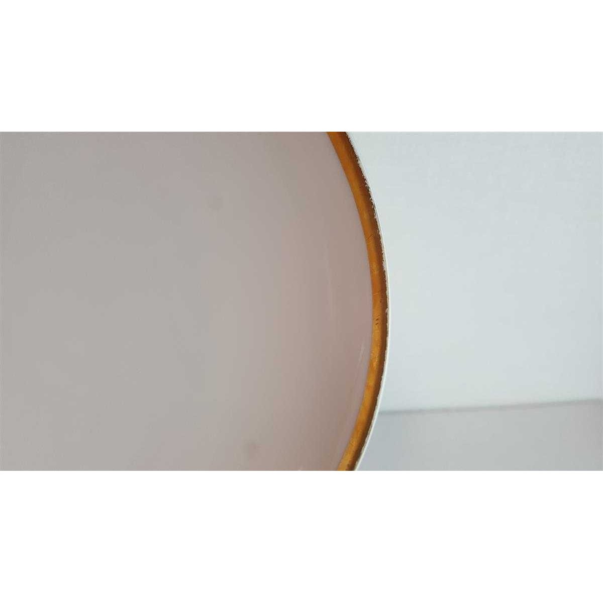 Servierplatte Speiseplatte Fleischplatte Steakplatte Goldrand 28x20,3 cm Thomas Porzellan Form 3001 Scharrer Entwurf gebraucht - gut