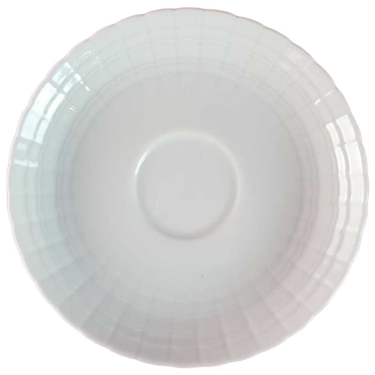 Untertasse für Kaffee 13,8 cm Hutschenreuther Lucina Weiß gebraucht - sehr gut