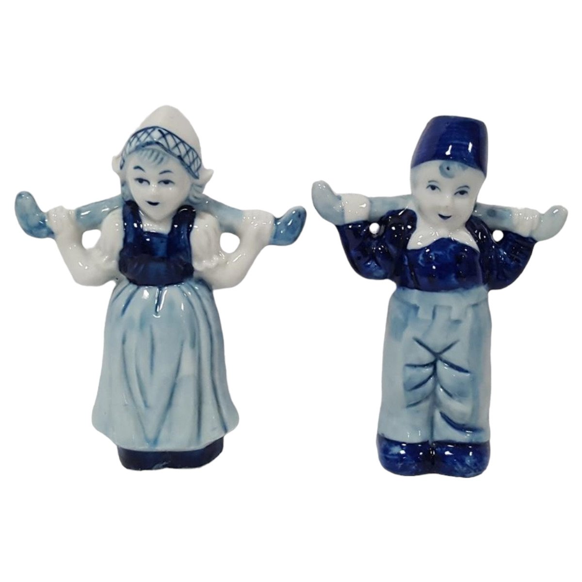 Holländische Wasserträger Mädchen und Junge 2 Figuren