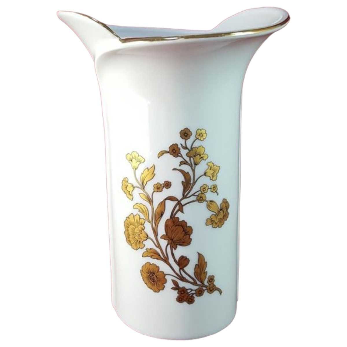 Vase Dekorative Goldrand 16,4 cm Royal KPM Bavaria Blumen gebraucht - gut