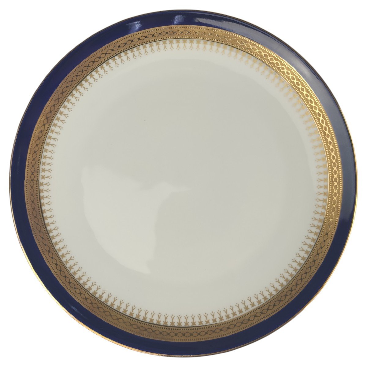 Kuchenteller Dessertteller 19,5 cm Winterling Kirchenlamitz Scharffeuer Echt Kobalt Diamant gebraucht - sehr gut