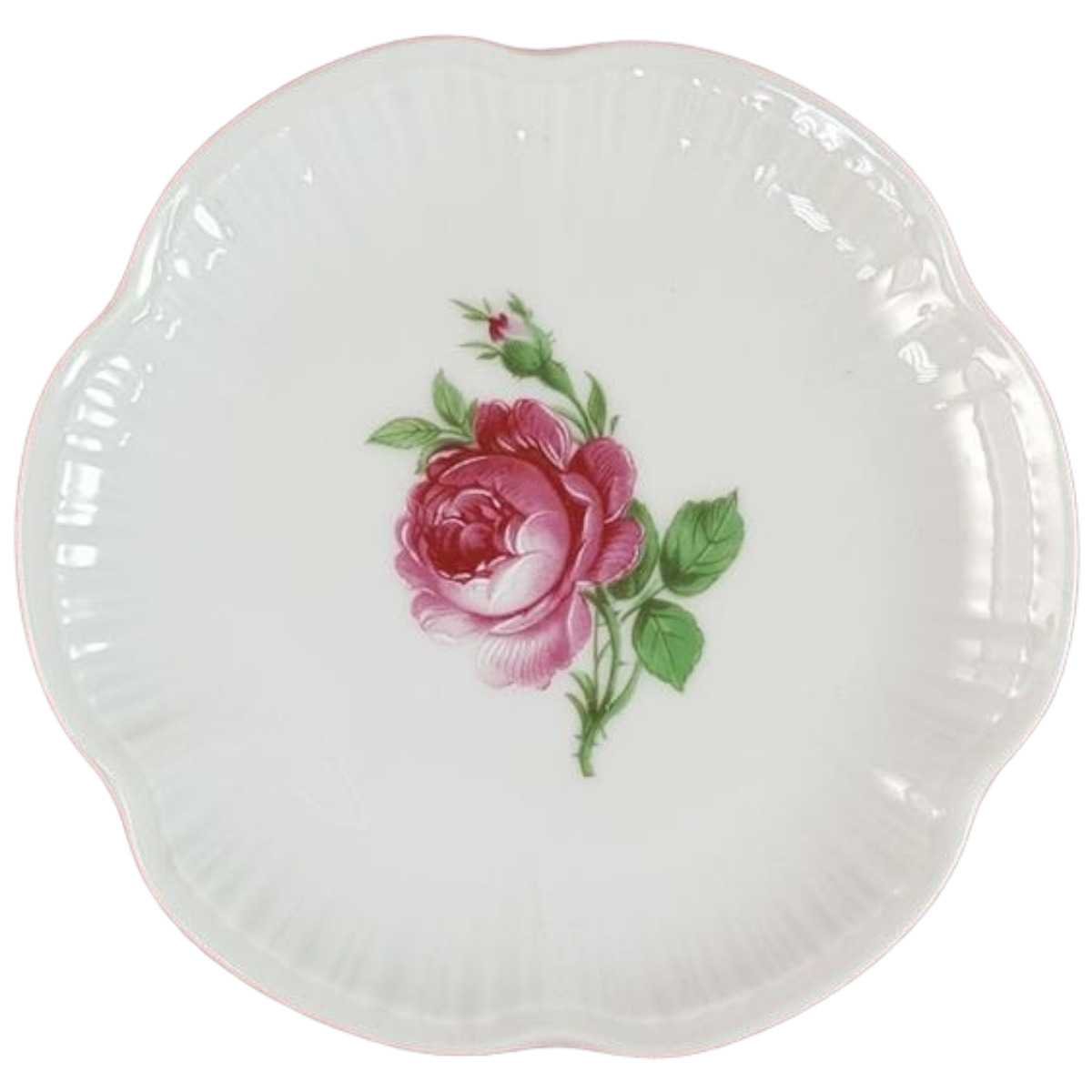 gerillt Glasuntersetzer Teebeutelablage 10,5 cm AK Kaiser Porzellan Sonstiges gebraucht - gut