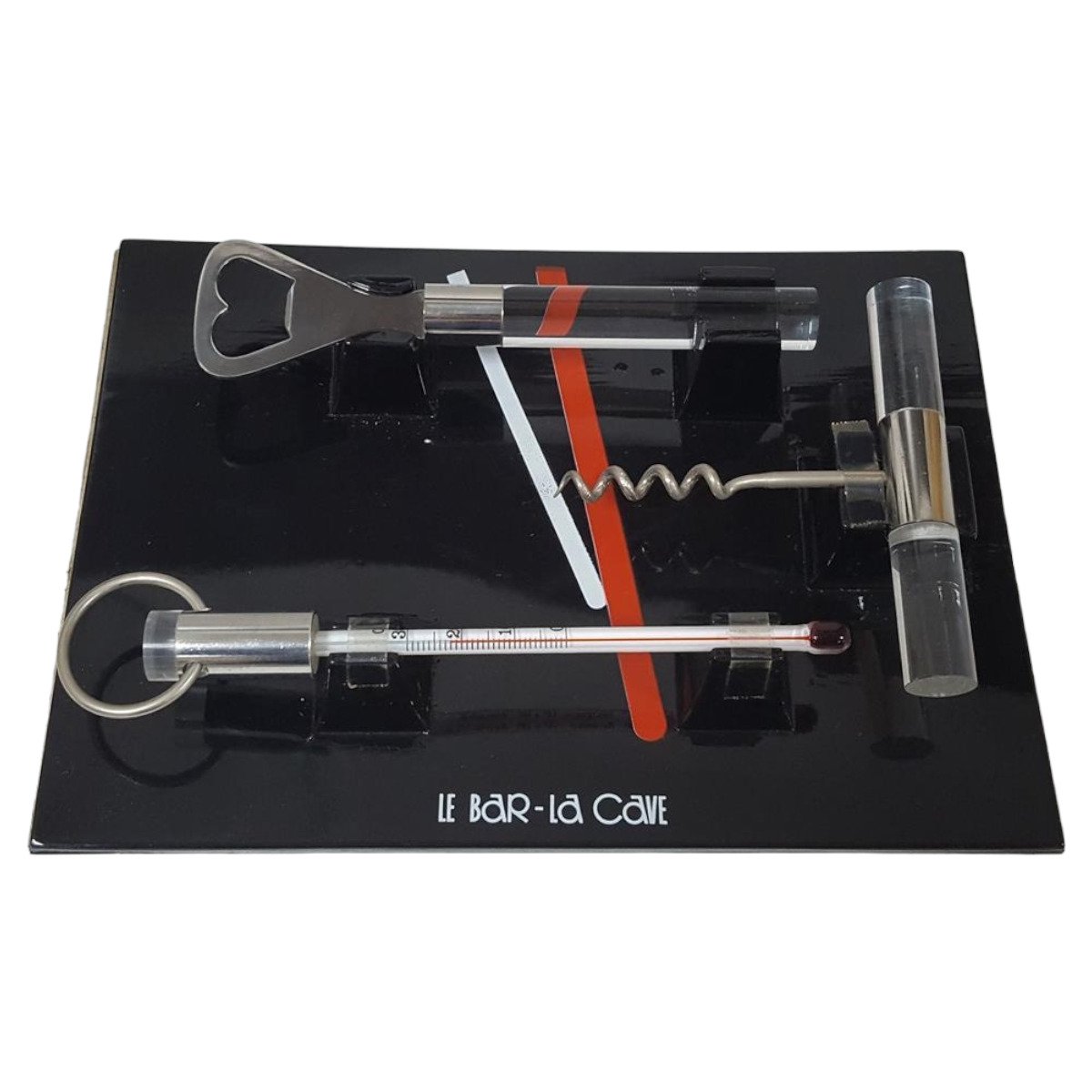 Marc Vialle Creations Wein Korkenzieher Flaschenöffner Set Le Bar - La Cave 3 tlg