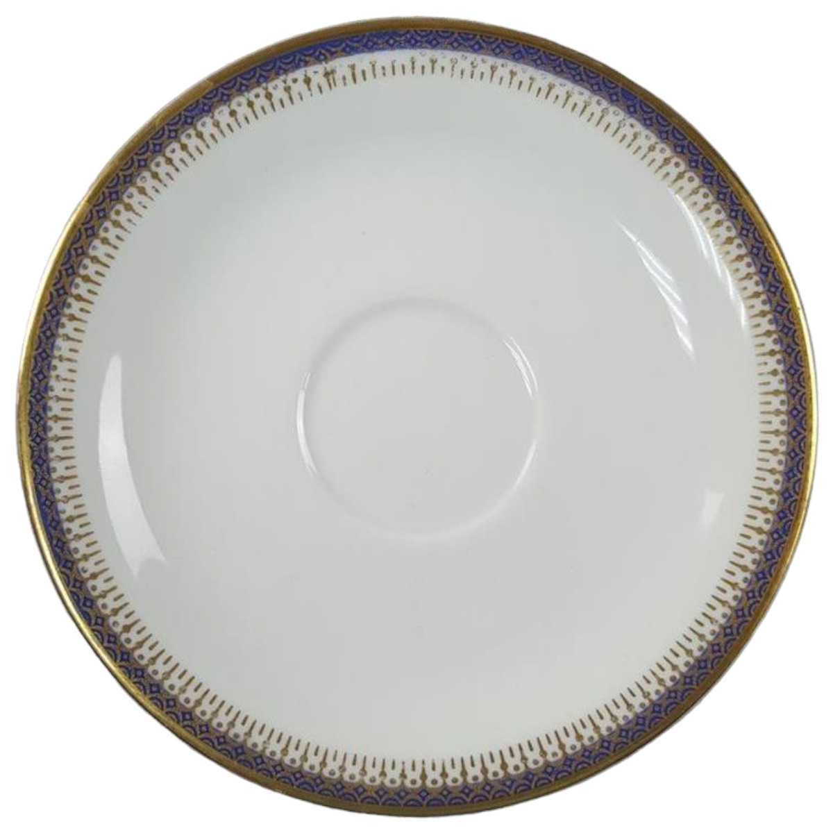 Untertasse für Kaffee 15 cm Seltmann Weiden Vohenstrauß Form 6397 Kobaltblau Gold Blau gebraucht - gut