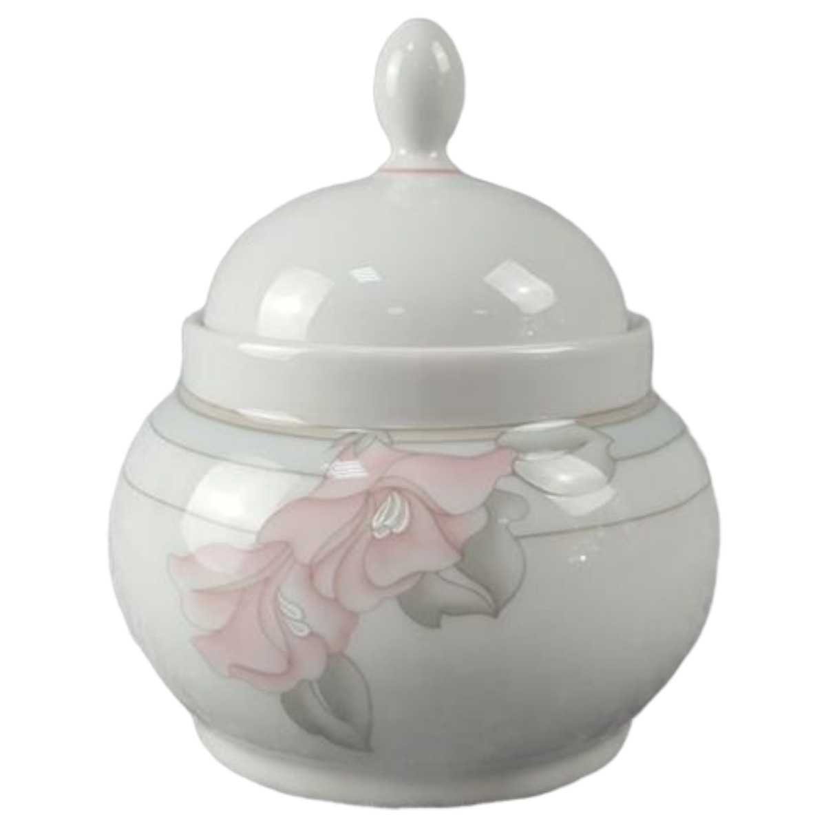 Zuckerdose Eschenbach Valencia 1495 rosa Blumen gebraucht - sehr gut