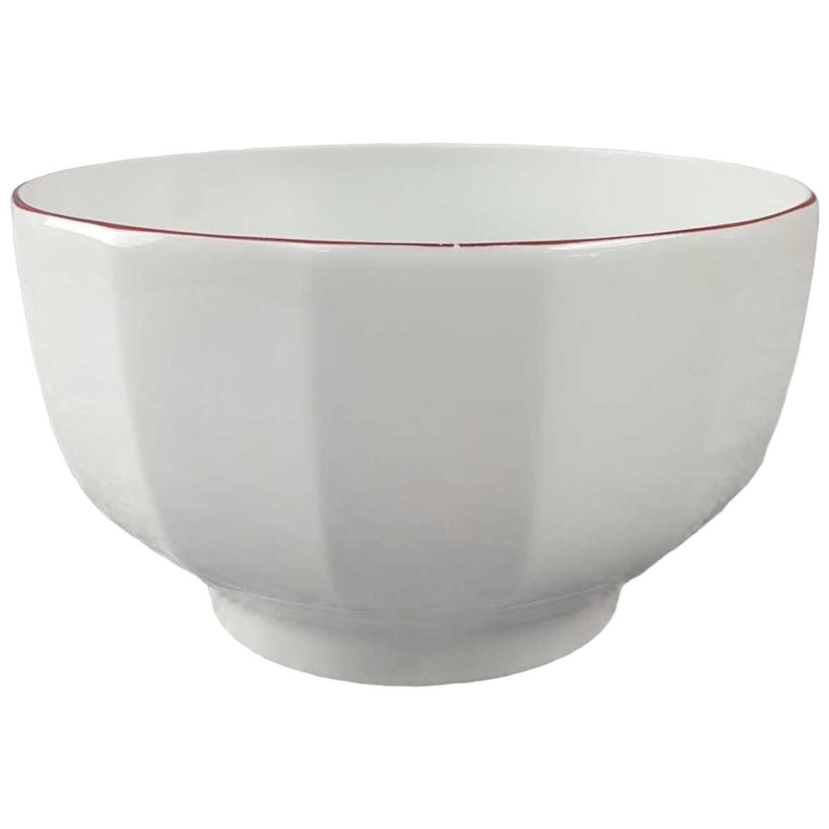 Schüssel Servierschüssel Thomas Porzellan Festival roter Rand Luzern Rot gebraucht - akzeptabel