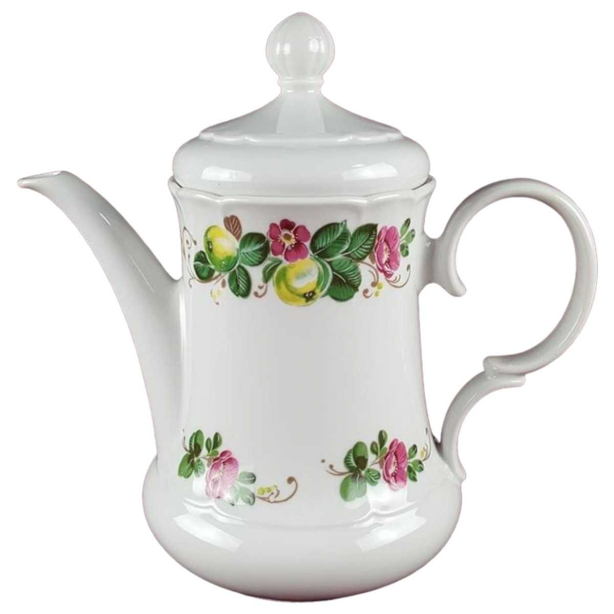 Kaffeekanne 1,15 L Seltmann Weiden Unbestimmten Formen Blumendekor Blumen gebraucht - sehr gut