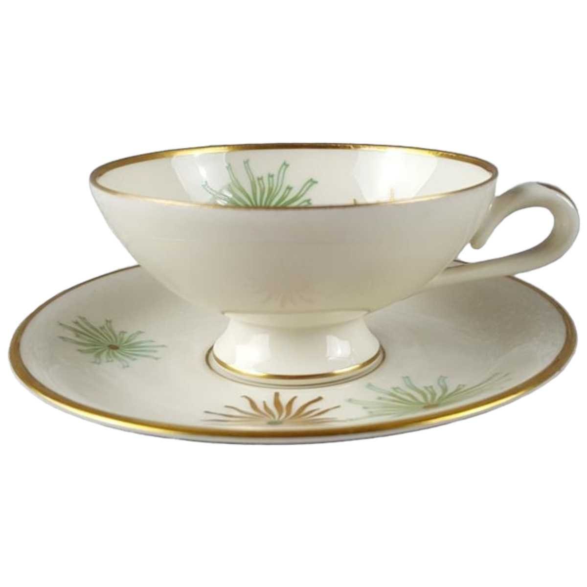 Untertasse Mokkatasse Tasse Espressotasse mit Johann Haviland Bavaria gebraucht - gut