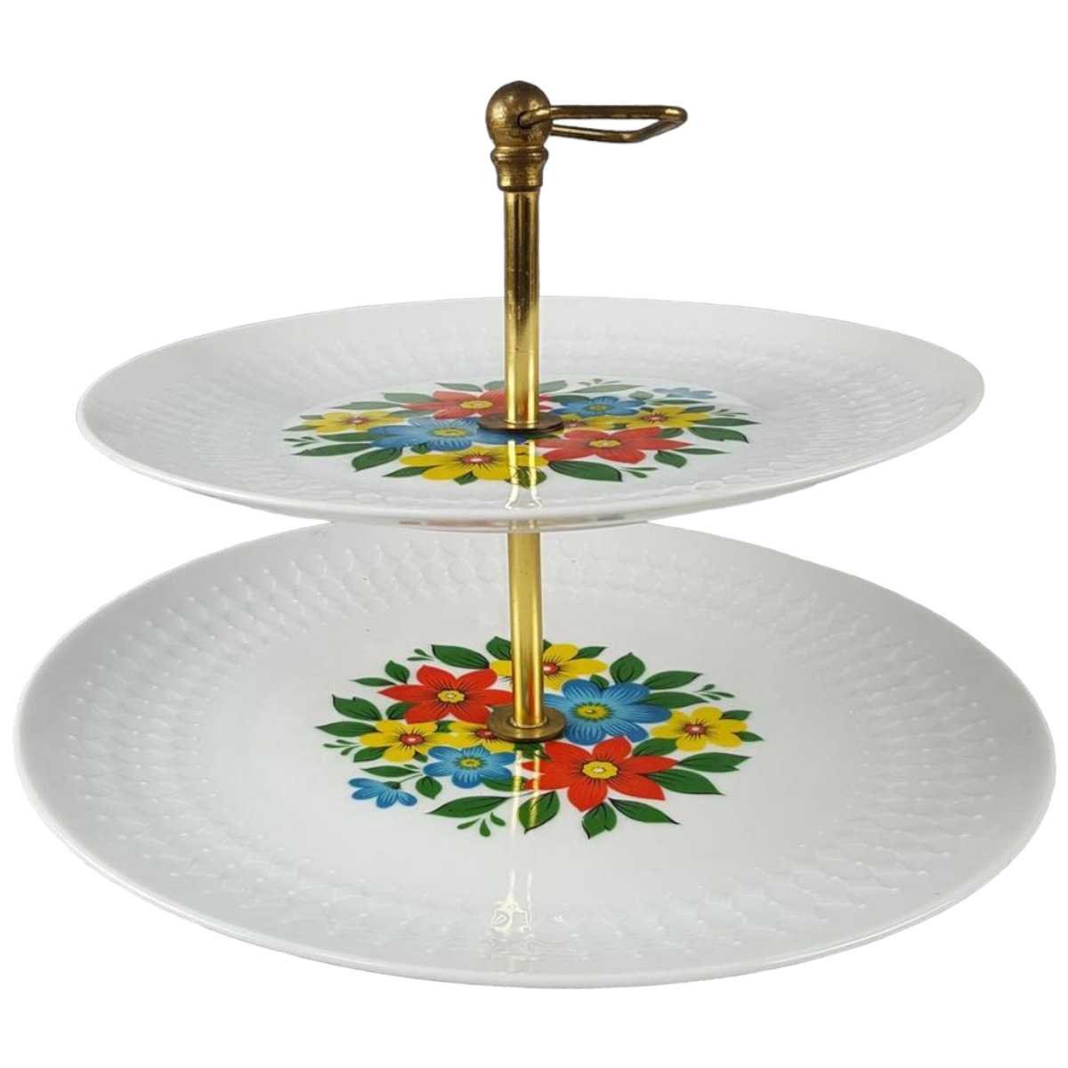 Etagere 2stöckig Winterling Marktleuthen Blumen Bavaria gebraucht - akzeptabel