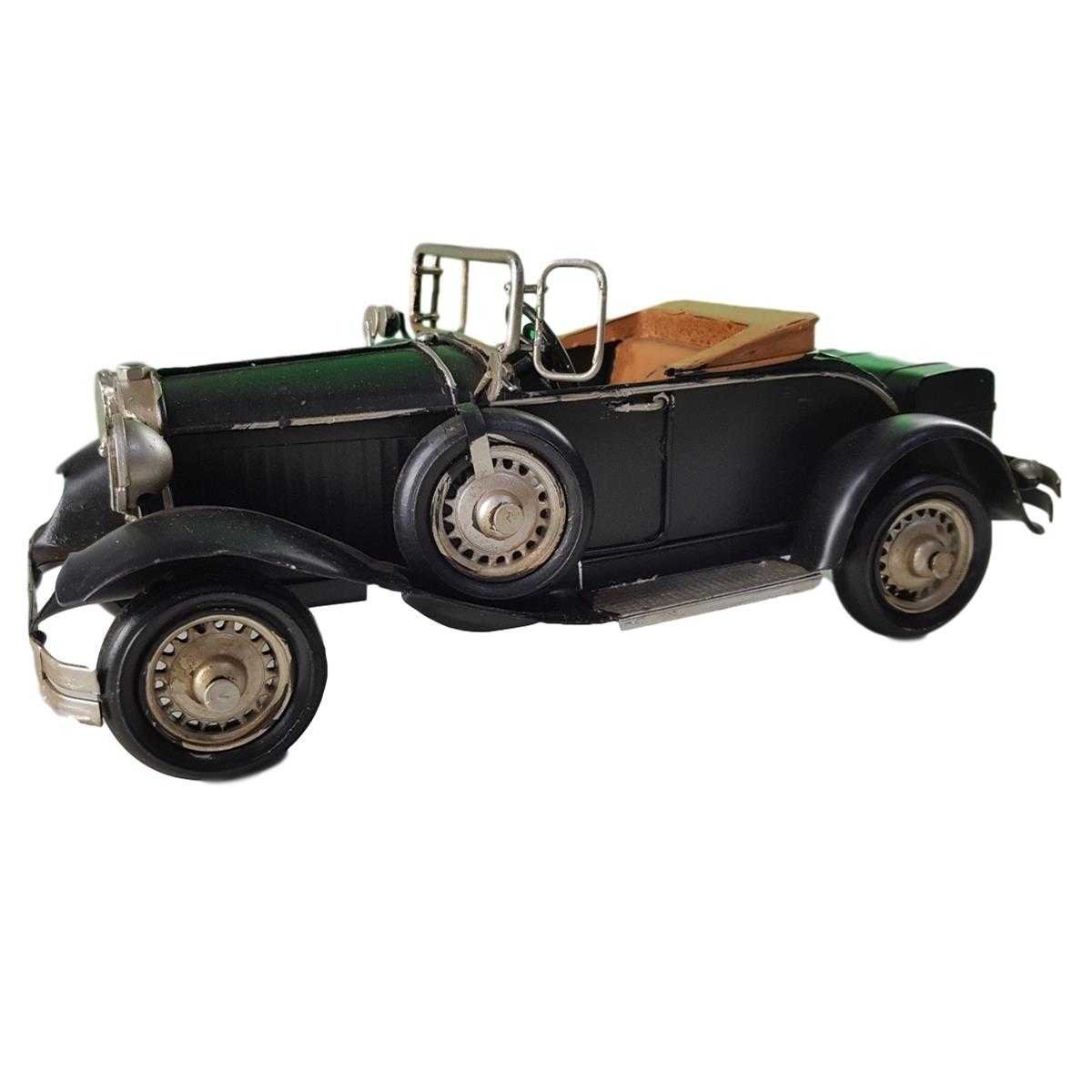 Blechmodell Blechauto Modellauto Cabrio Oldtimer Schwarz