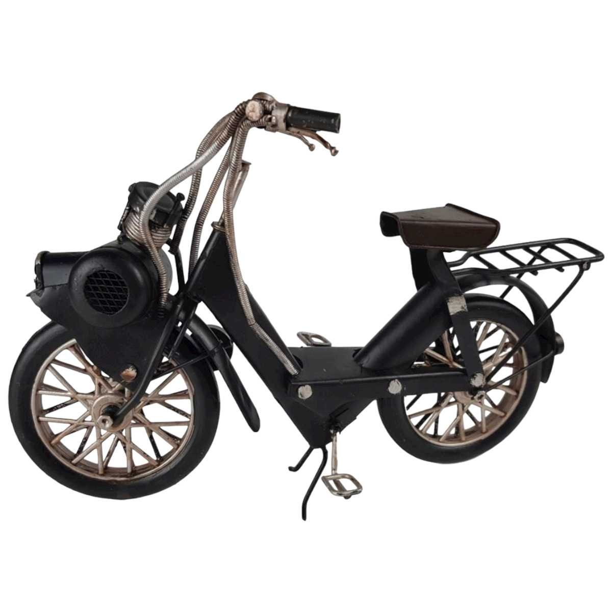 Blechmodell Blechfahrrad Mofa Moped Eisen Antik-Stil H 16,6 BL 9 L 25,2