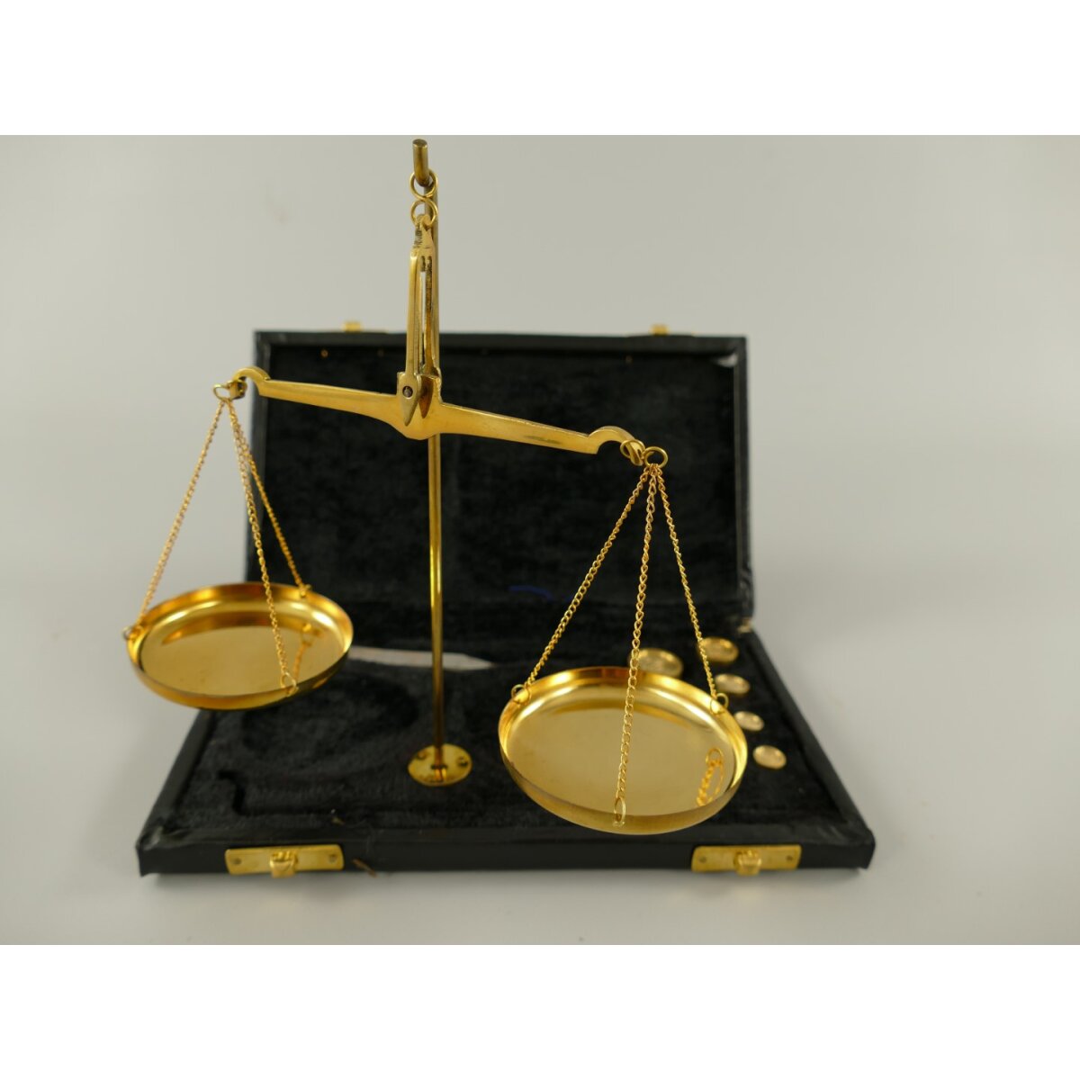 Goldwaage 50 Gramm Gewichte mit Lederbox