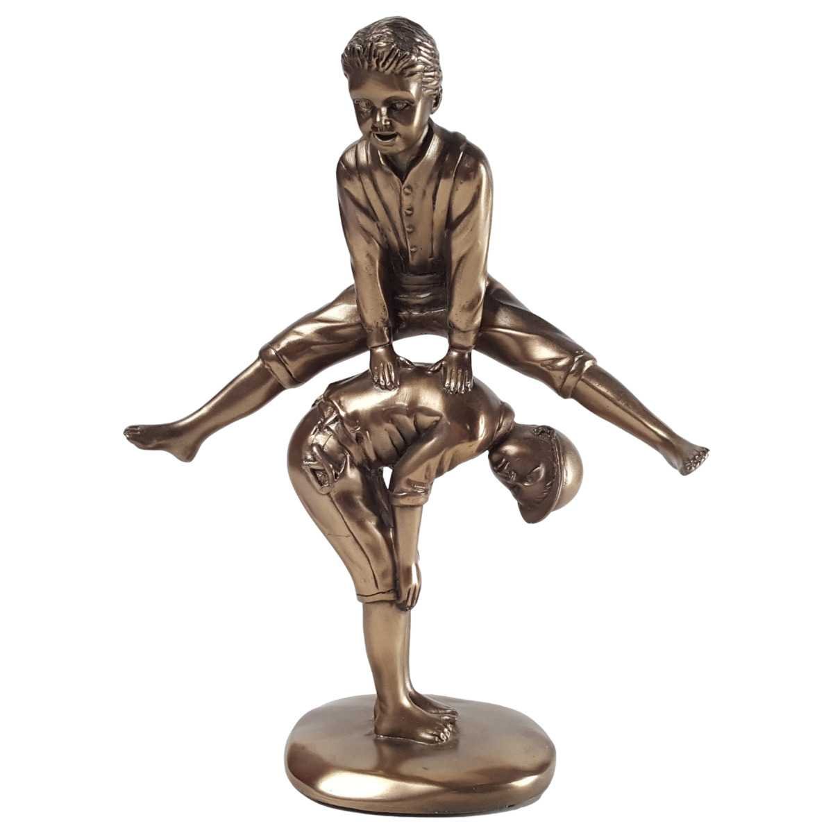 Skulptur Figur Kunststein Spielende Kinder