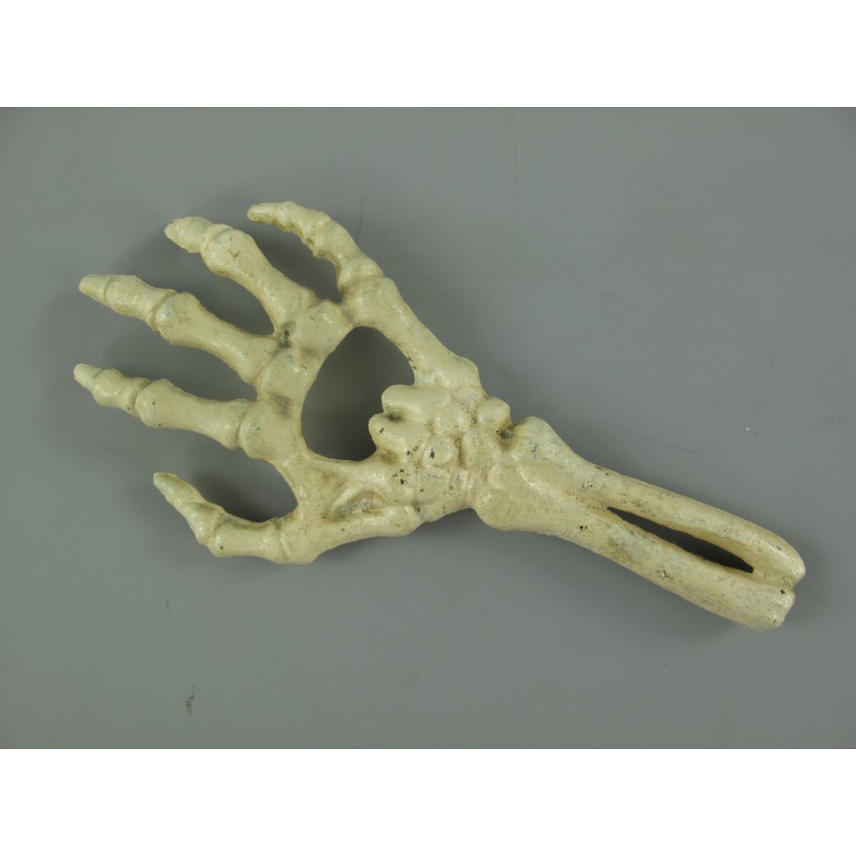 Eisen Flaschenöffner weiß L 17x8 cm