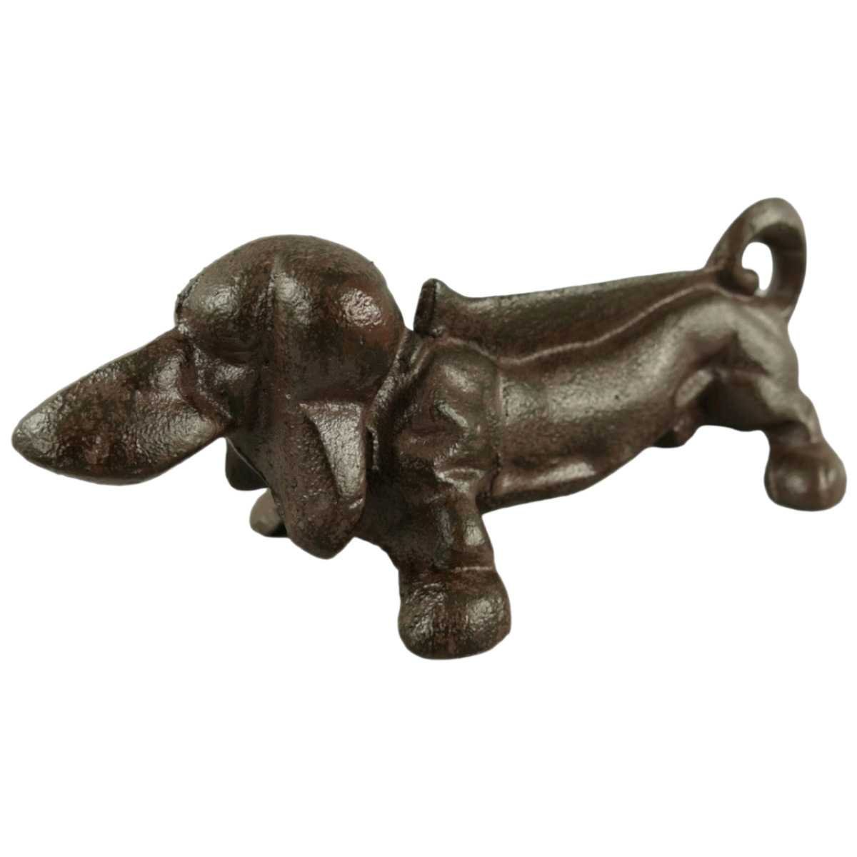 Schuhkratzer Stiefelkratzer Schuhschaber Gusseisen Hund Dackel