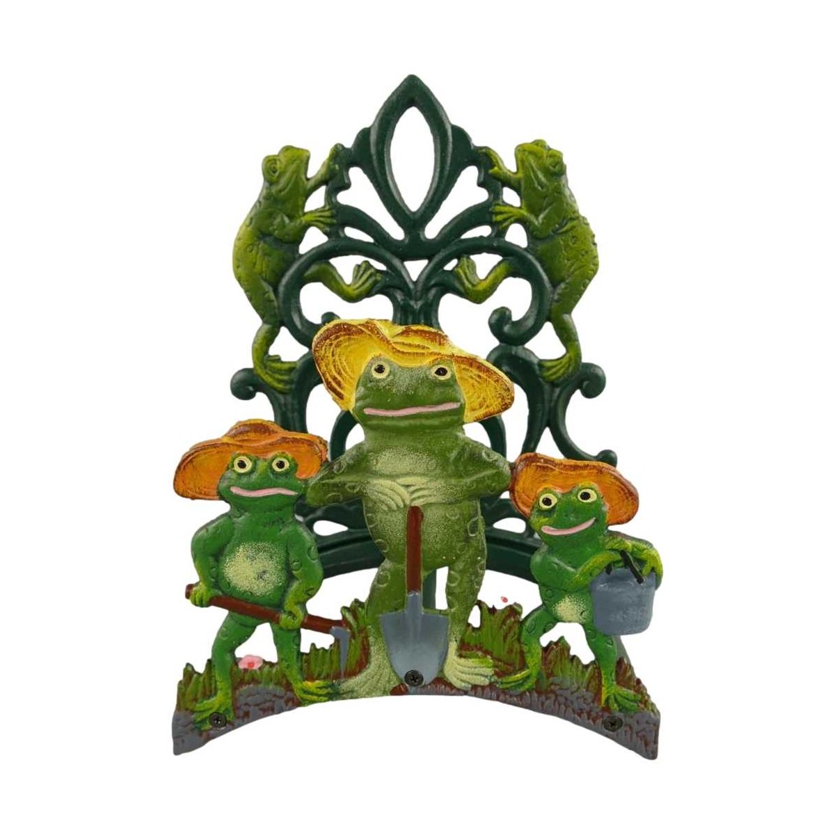 Schlauchhalter Gartenschlauchhalter Garten Gusseisen Frösche Rustikal