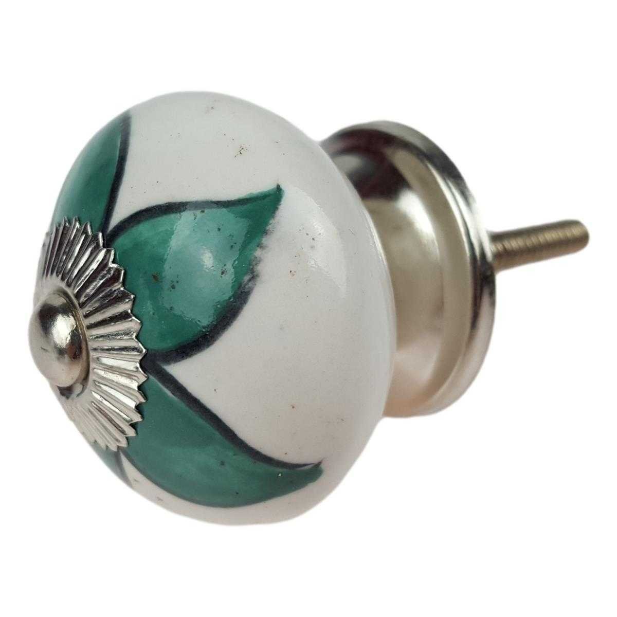 Porzellanknopf Porzellan Möbelgriff Schubladengriff Möbelknauf bunt D 35mm