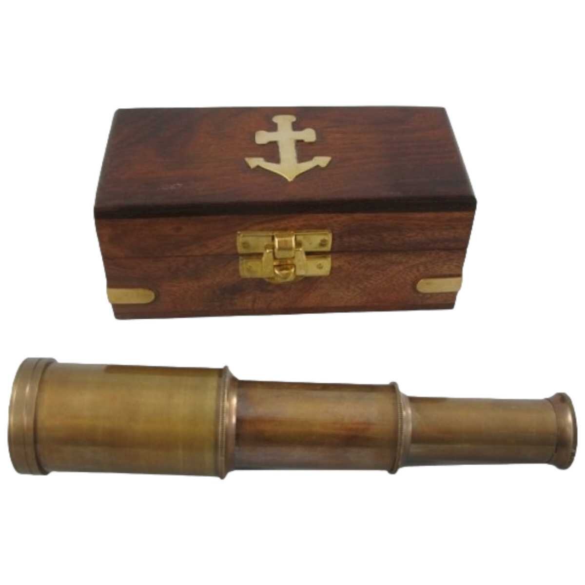 Fernrohr Fernglas Messing brüniert